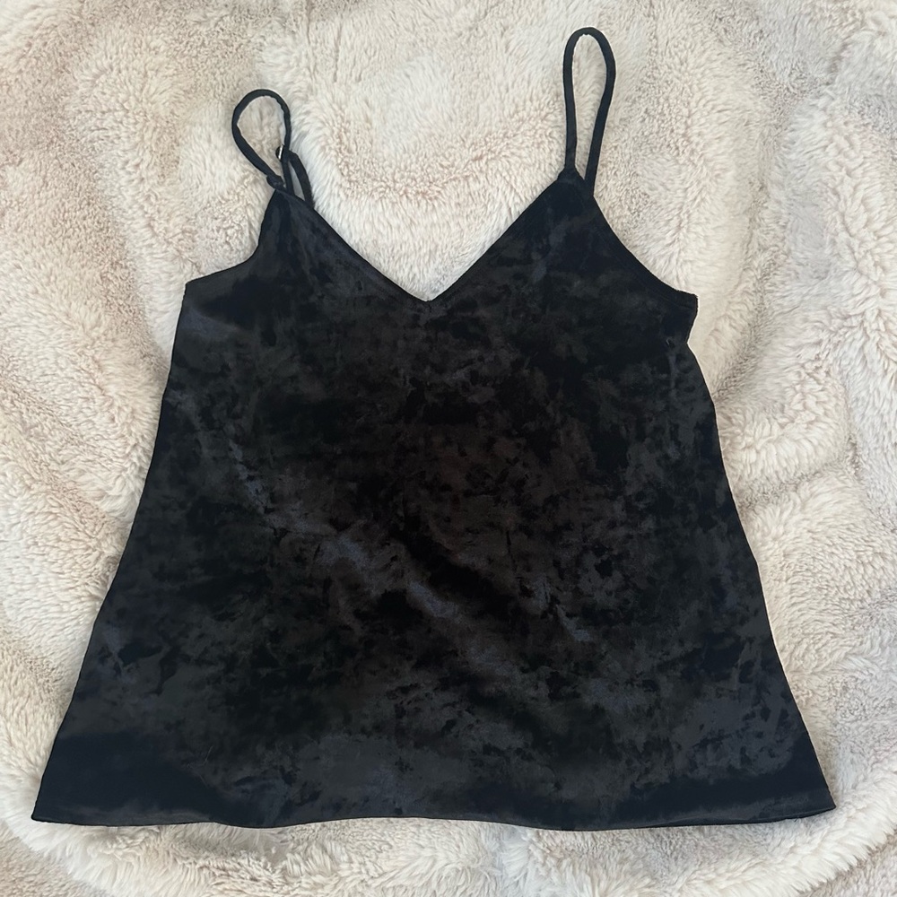 Hollister Black Velvet Tank Top